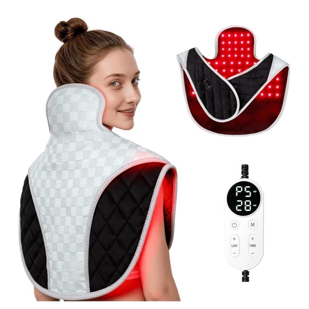 LED Therapy Neck and Shoulder Wrap - Black and White NEW